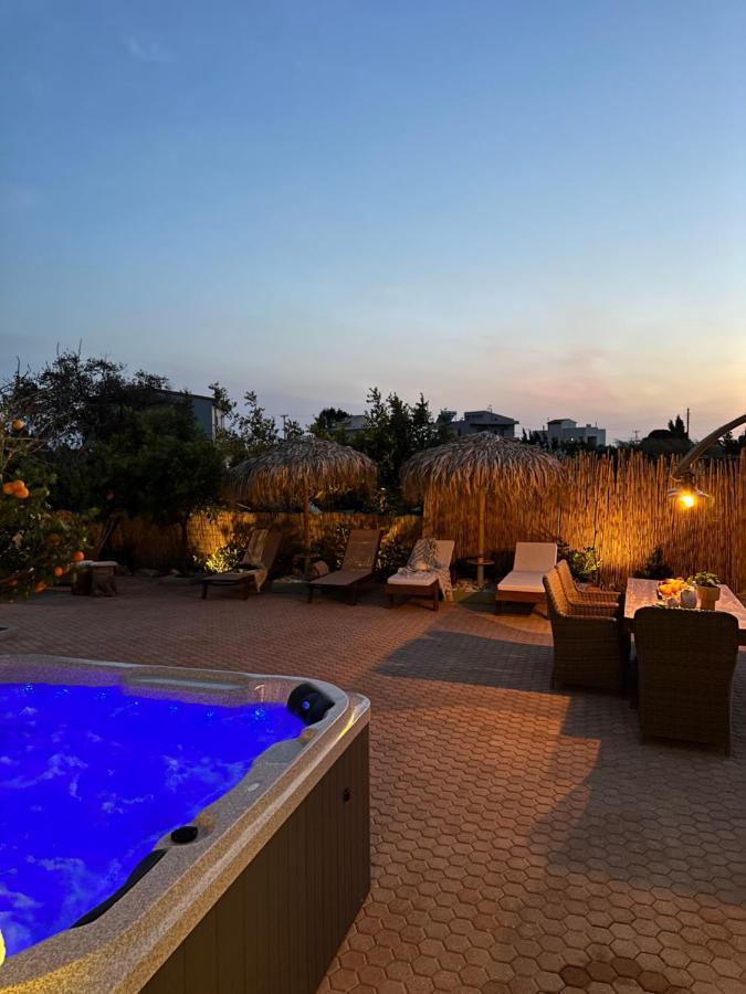 Villa Aspasia With Private Jacuzzi - Oasis Resort Kokkinos Pirgos Exteriér fotografie